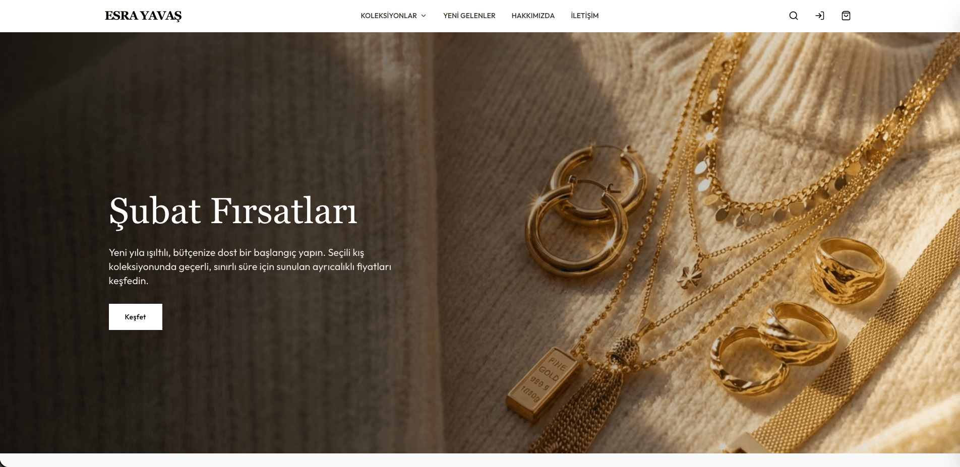 Takı Satış Sitesi - Esra Yavaş